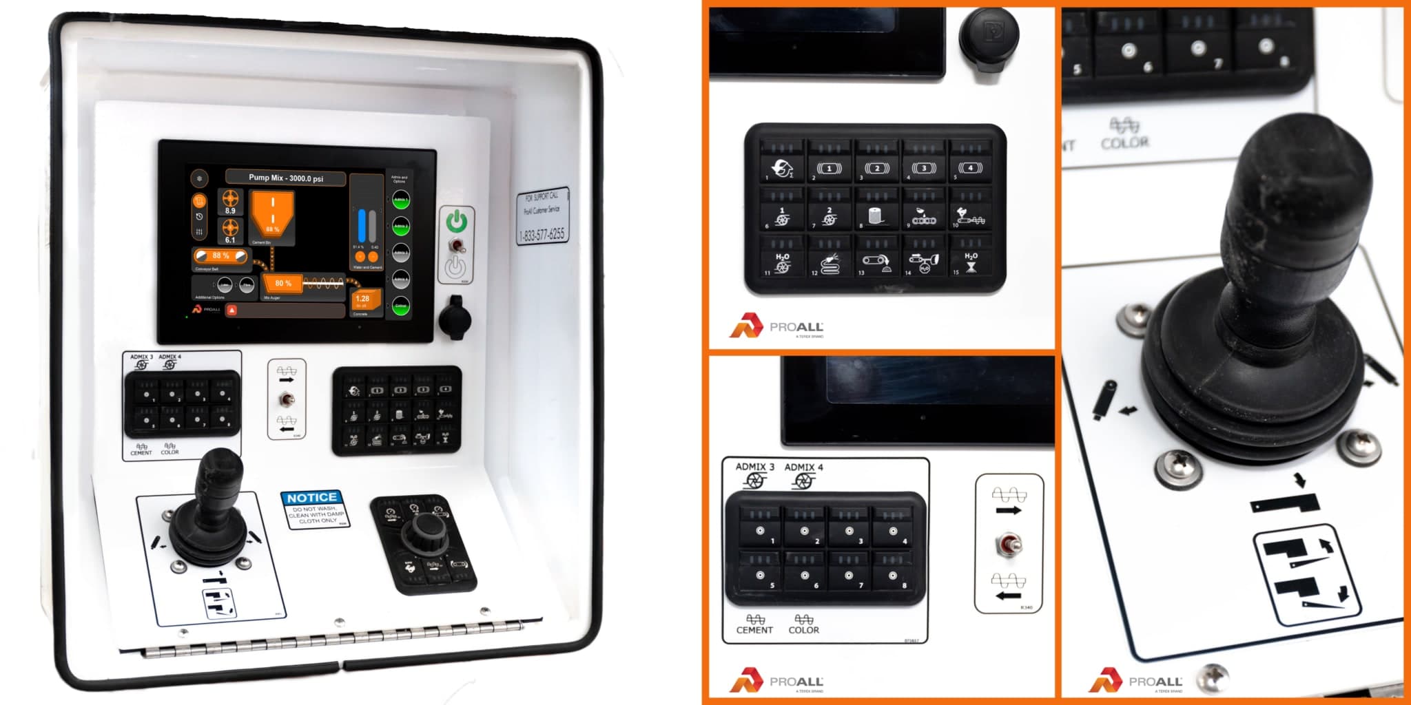 Commander control panel and wireless remote