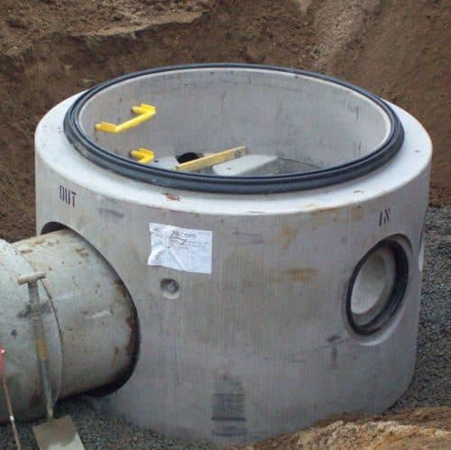 Precast concrete manhole section