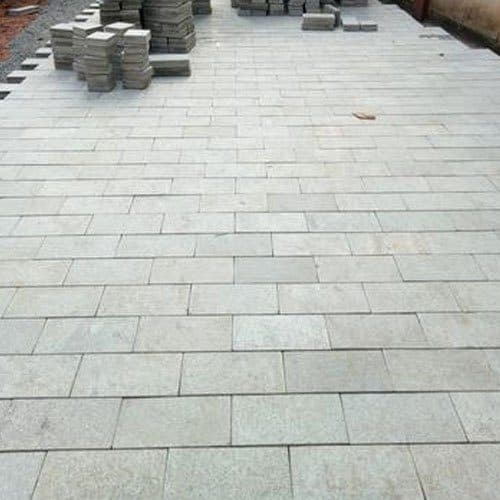 Concrete pavers laid across a public plaza